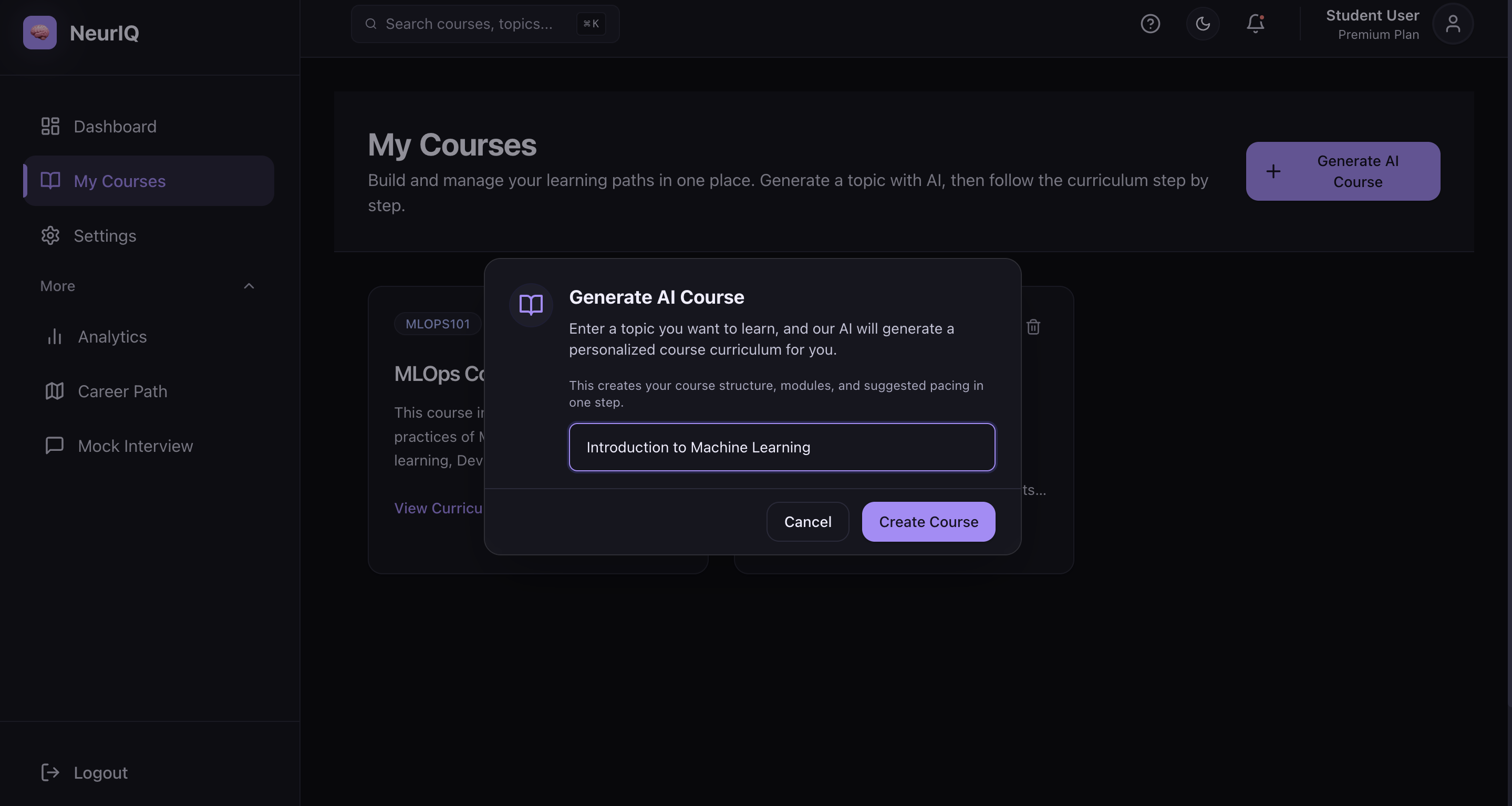 AI Course Generator